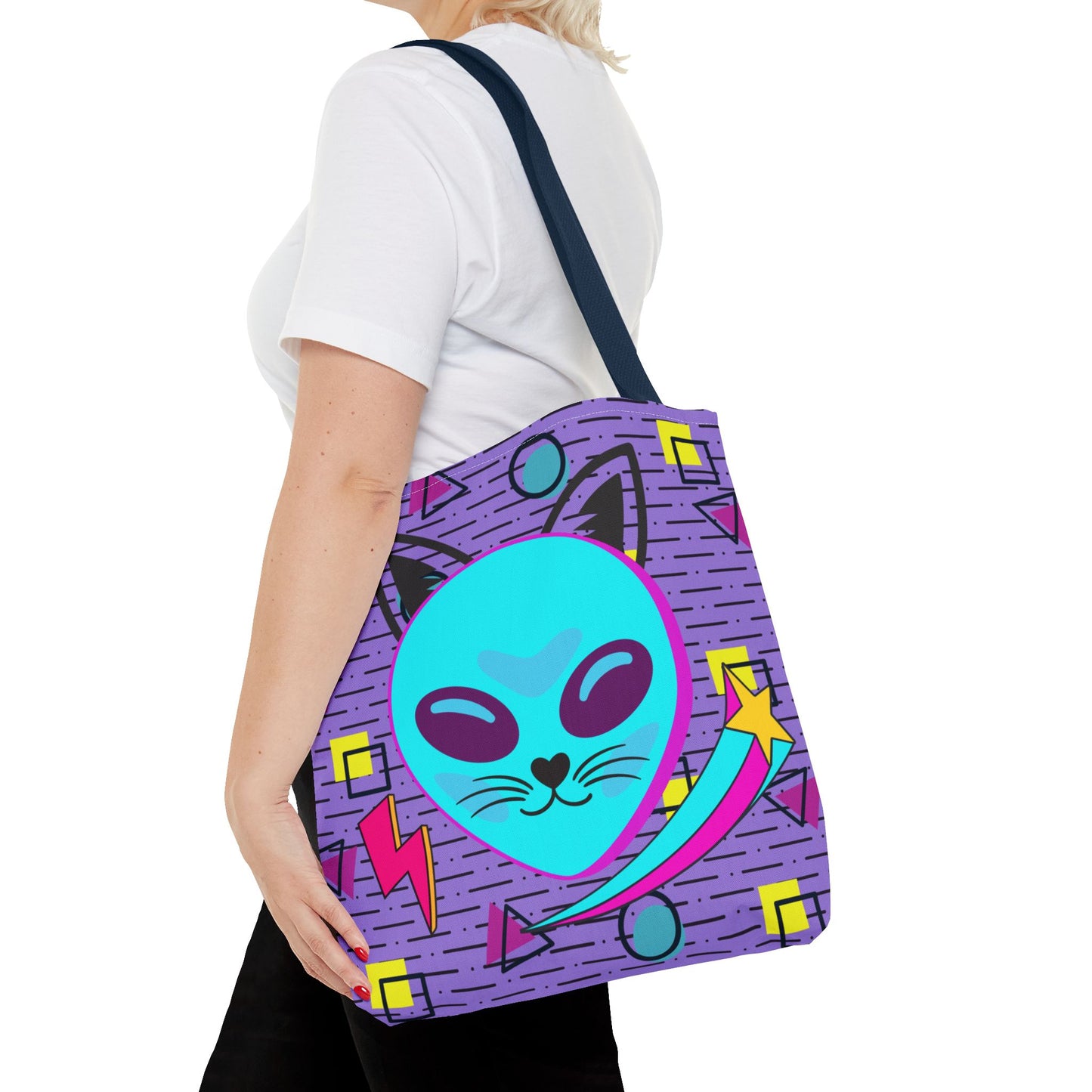 90s Alien Cat Tote
