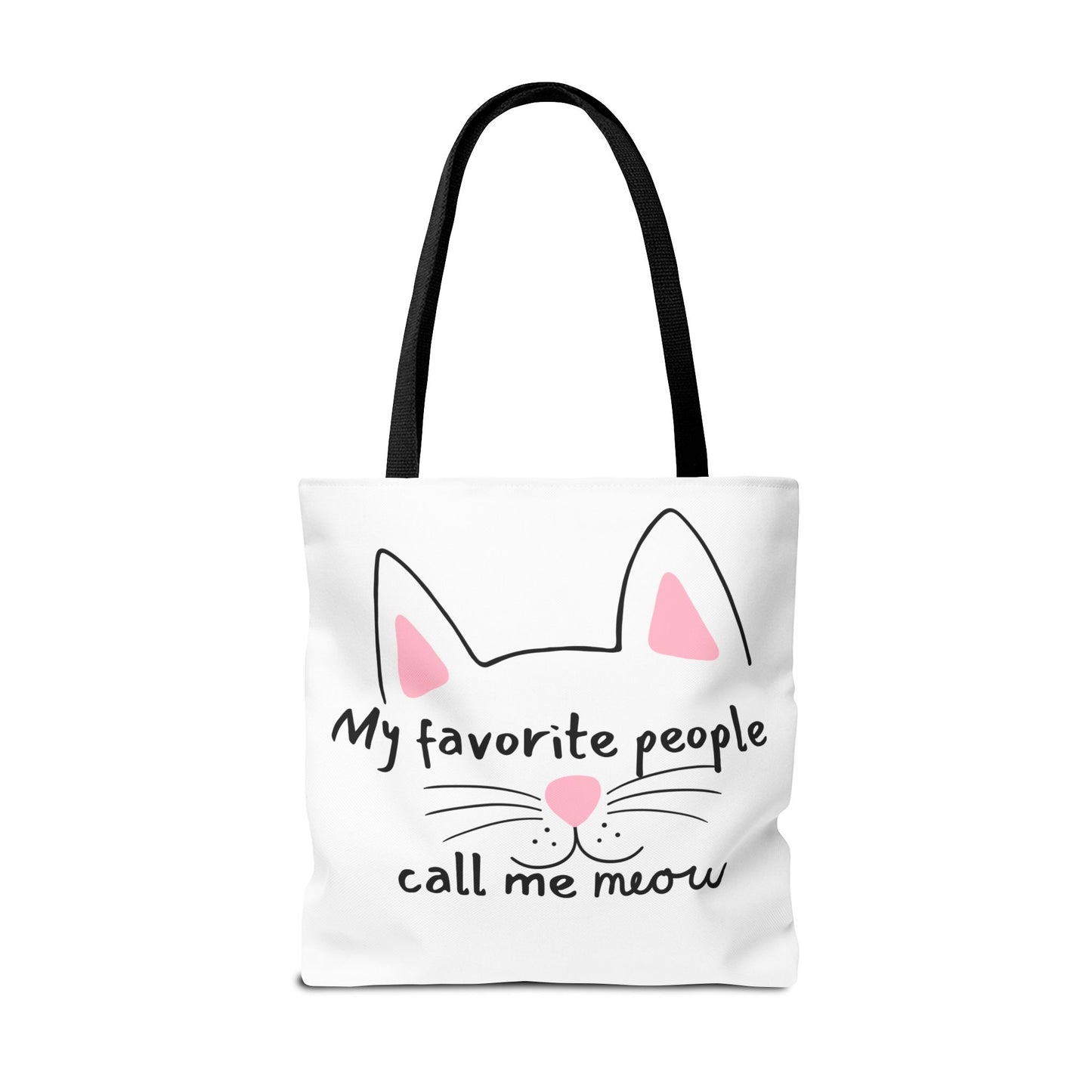 Cat Lover Tote Bag - My Favorite People Call Me Meow Cute Kitty Tote