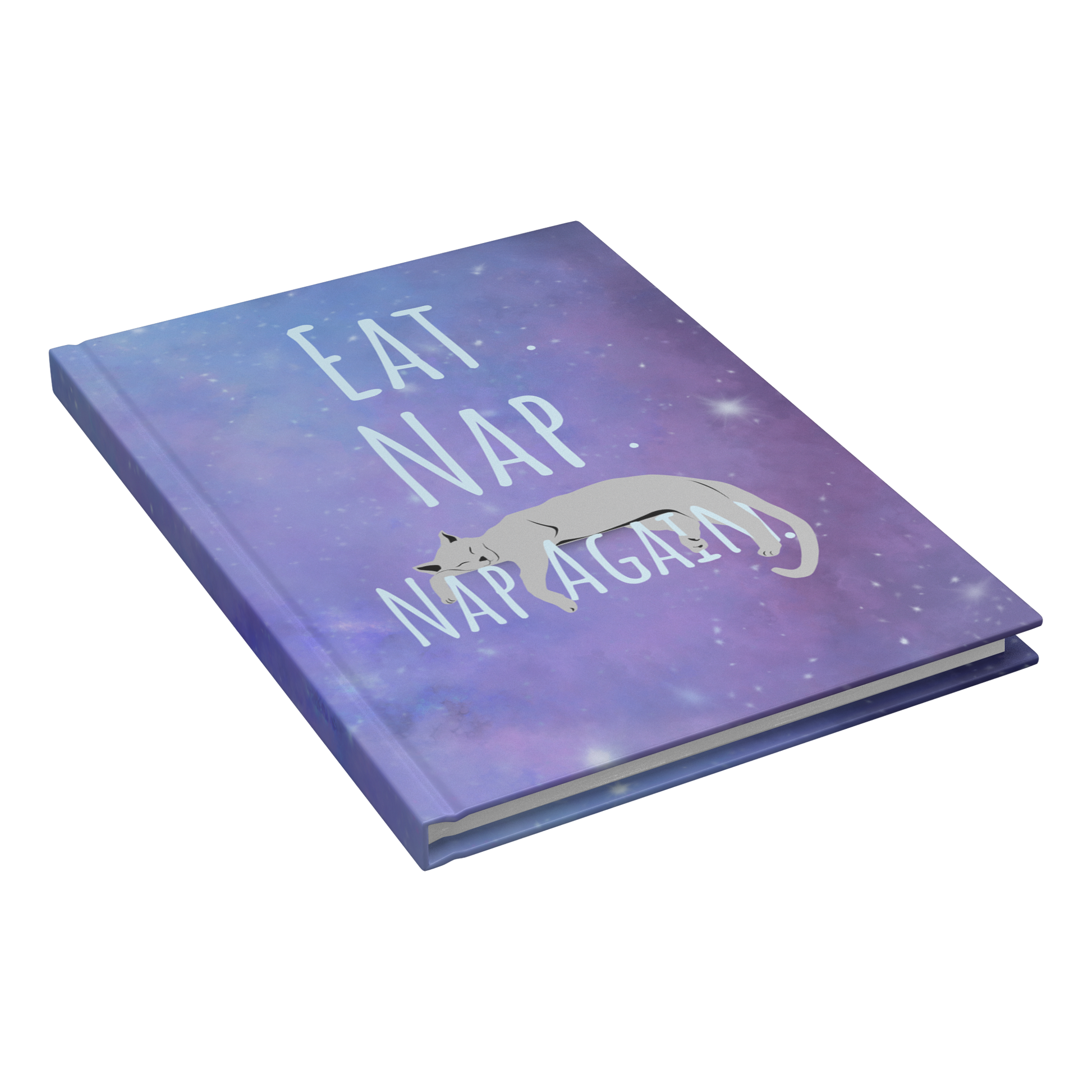 Eat_Nap_Nap_again_Blank_Back_Hard_Cov_Closed_Cover_Angle_Mockup.png