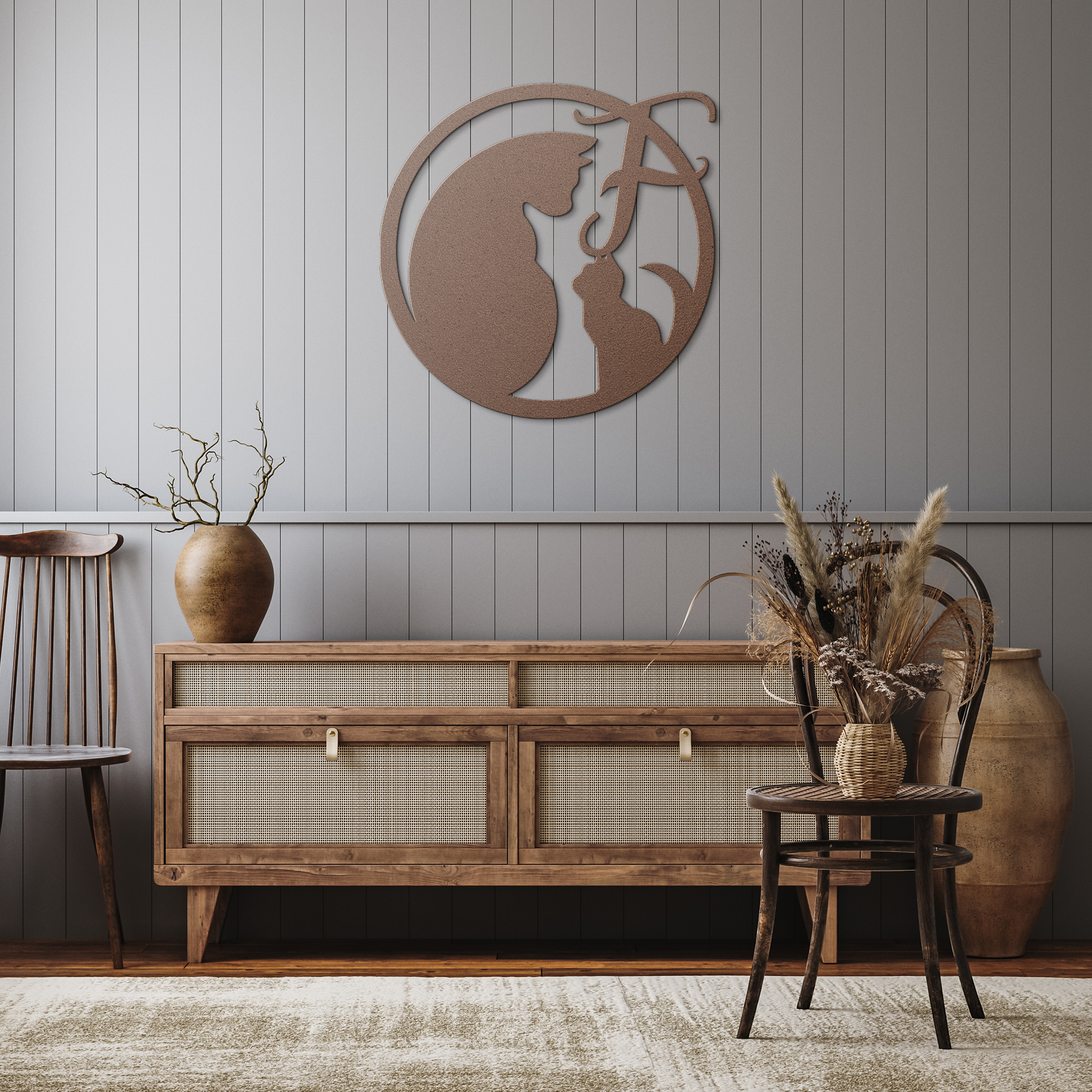 Metal_Cat_Sign_-_Monogram_F_Copper_Rustic_Hallway_Mockup.png