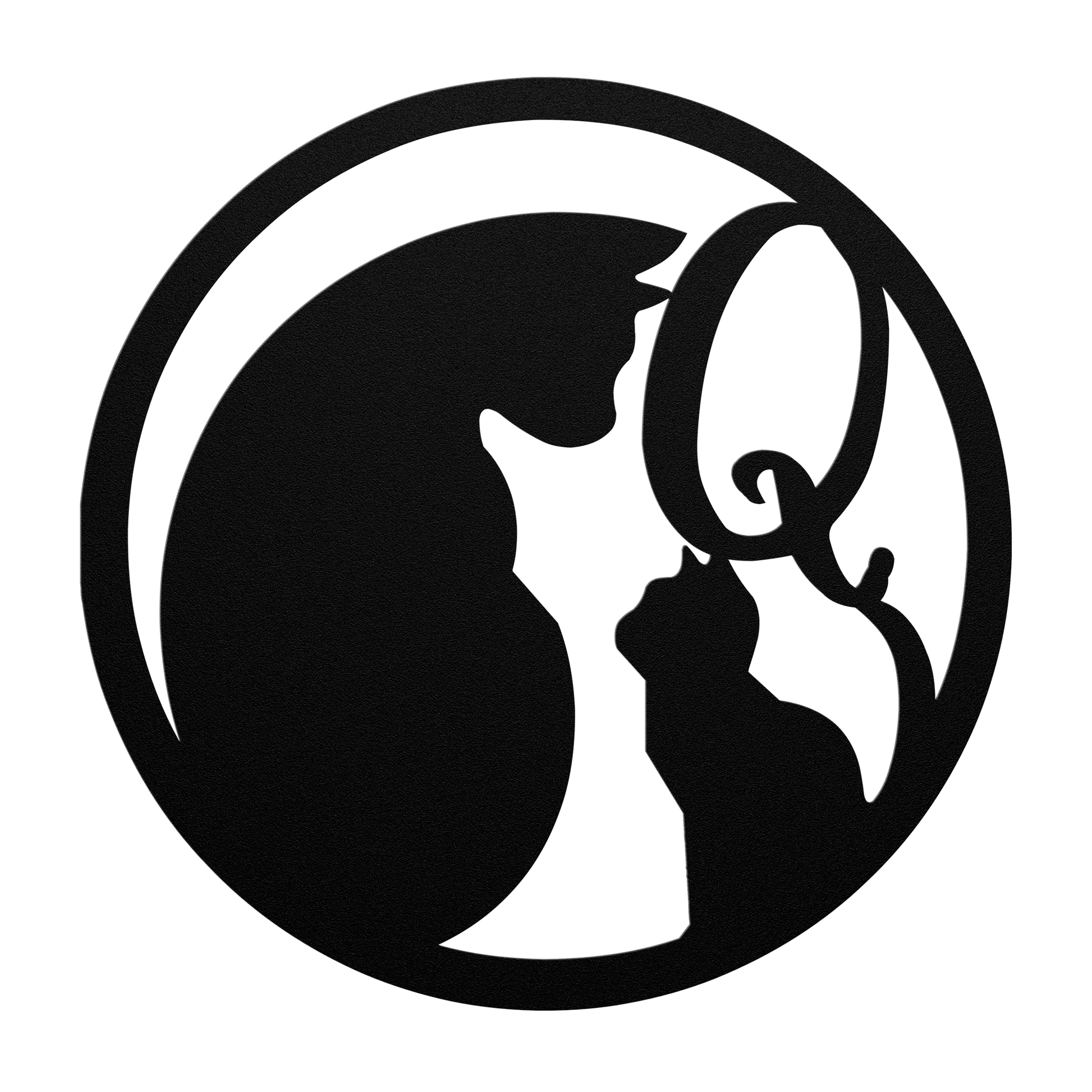Metal_Cat_Sign_-_Monogram_Q_Black_Transparent_Mockup.png