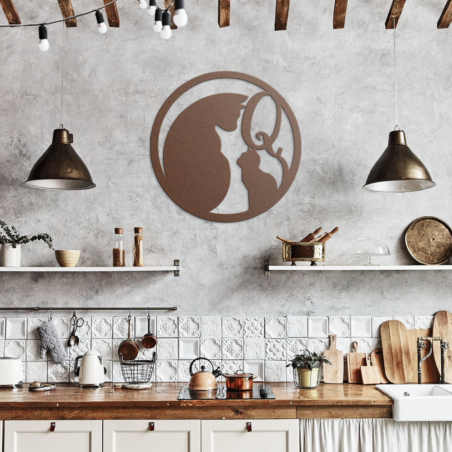 Metal_Cat_Sign_-_Monogram_Q_Copper_Rustic_Kitchen_Mockup.png