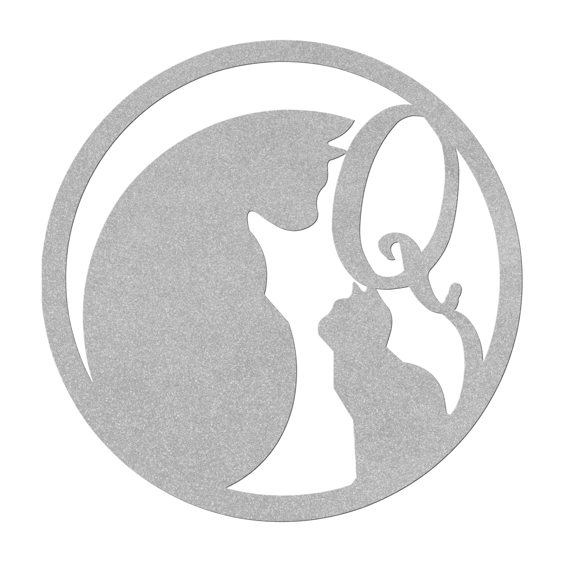 Metal_Cat_Sign_-_Monogram_Q_Silver_Transparent_Mockup.png